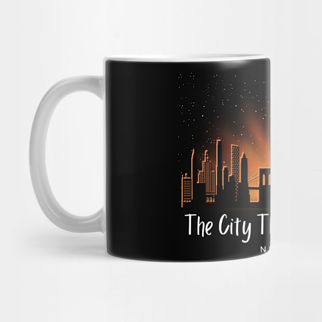 The City That Never Sleeps by Kenny The Bartender's Tee Emporium